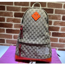 The North Face x Gucci Backpack bag 650288 Orange