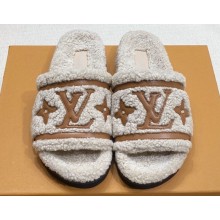 Louis Vuitton Shearling Flat Comfort Mules 08