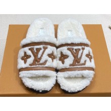 Louis Vuitton Shearling Flat Comfort Mules 10