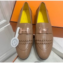 Hermes Royal loafer with fringe and signature "H" detail 08