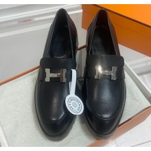 Hermes Faubourg loafer with signature "H" detail 01