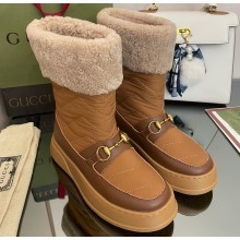 Gucci Heel 3cm Shearling Lining ankle boots with Horsebit 04 2022
