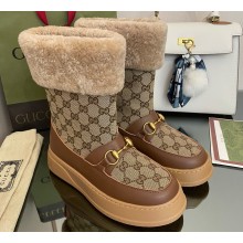 Gucci Heel 3cm Shearling Lining ankle boots with Horsebit 06 2022