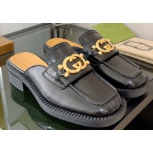 Gucci slipper with Interlocking G 699997 Black 2022