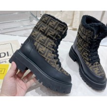 Fendi Signature leather Biker Boots Brown 2022