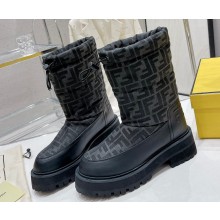 Fendi FF Fabric Ankle boots Black 2022