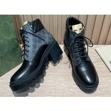 Gucci Heel 6cm Platform 2cm GG ankle boots ‎659691 Black 2022