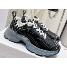 Dior Black Technical Fabric Mesh and Rubber Vibe Sneakers 2022