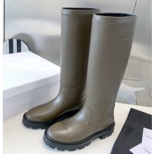 Celine Logo High Boots Calfskin Gray 2022