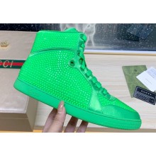 Gucci Crystal Satin fabric high-top sneakers 03 2023