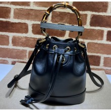 Gucci Diana mini bucket bag with Bamboo handle 724667 Black