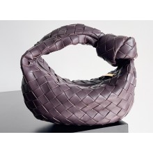 Bottega Veneta intrecciato leather mini jodie top handle bag coffee