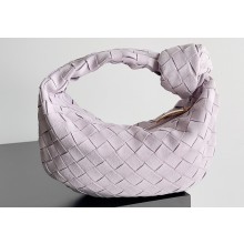 Bottega Veneta suede leather mini jodie top handle bag pale pink 2023