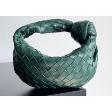 Bottega Veneta intrecciato leather mini jodie top handle bag RAINTREE