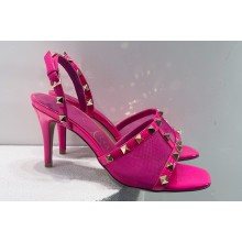 Valentino Rockstud Alcove Leather and Mesh Sandals 04 2022