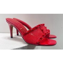 Valentino Rockstud Alcove Leather and Mesh Mules 04 2022