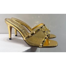 Valentino Rockstud Alcove Leather and Mesh Mules 06 2022