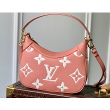 Louis Vuitton Monogram Leather Bagatelle BB Mini Hobo Bag M46301 Trianon Pink/Cream