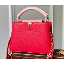 Louis Vuitton Taurillon Leather Capucines BB Bag M20844 Fresh Pink