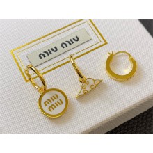 Miu Miu set of metal earrings 2024
