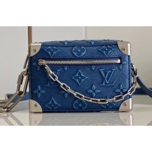 Louis Vuitton Charcoal Mini Soft Trunk Bag M21368 Blue
