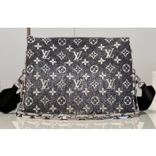 Louis Vuitton Denim textile jacquard Coussin PM Bag