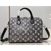 Louis Vuitton Denim textile jacquard Speedy Bandoulière 25 Bag M21464