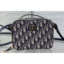 Dior Caro Box Bag with Chain in Oblique Canvas