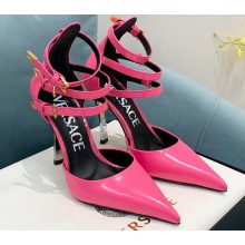 Versace Heel 11cm Buckle Straps Pin-Point Pumps Brushed Pink 2022