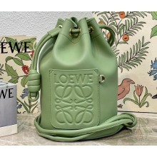 Loewe Sailor Small Bucket Bag in nappa calfskin Green 2023