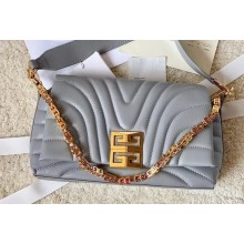 Givenchy Small 4G Soft Crossbody bag in quilted leather Gray 2023