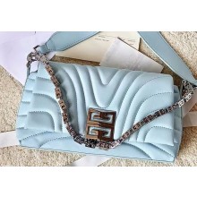 Givenchy Small 4G Soft Crossbody bag in quilted leather Light Blue 2023