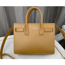 Saint Laurent Sac De Jour Nano Bag in smooth leather 392035 Brown