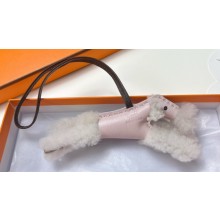 Hermes Fox Terrier Budy charm in wool and lambskin 06