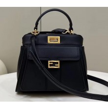 Fendi Peekaboo Iconic Mini Bag with Baguette Pocket Black 2023