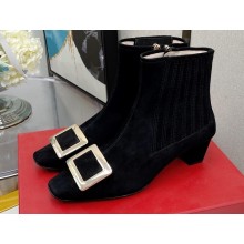 Roger Vivier Heel 4.5cm Belle Vivier Metal Buckle Chelsea Booties 02 2022