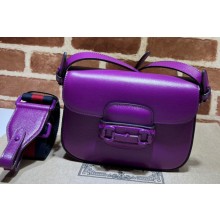 Gucci Horsebit 1955 small shoulder bag brass hardware 726226 Purple