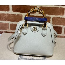 Gucci Diana mini tote bag in leather 715775 White