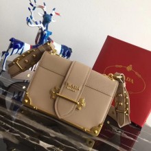 Prada Pionniere Cahier Bag 1BD045 Beige