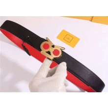 Fendi Width 35mm Monster Belts Black/Red 2018