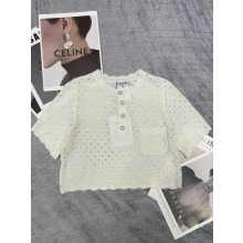 CHANEL Cotton White TOP P76852 2024 
