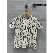 HERMES chain printed T-shirt 2024 