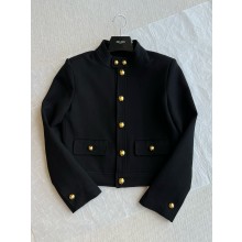 celine Verneuil jacket in double faced wool tricotine BLACK 2024