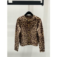 celine cardigan in leopard cashmere 2024