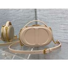 dior nude calfskin CD Signature Oval Camera Bag 2023