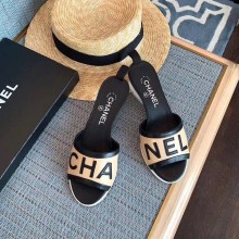 Chanel Heel 4.5cm Lambskin Mules G34871 apricot 2019 