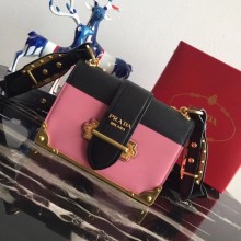 Prada Pionniere Cahier Bag 1BD045 Pink/Black