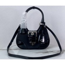 Prada Moon Re-Nylon and leather Bag 1BA381 Black