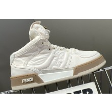 Fendi Match nylon high-tops Sneakers with Baguette pocket White 2023