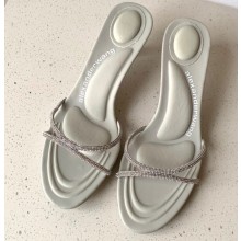 Alexander Wang Heel 5cm DAHLIA Sandals In CRYSTAL Gray 2023